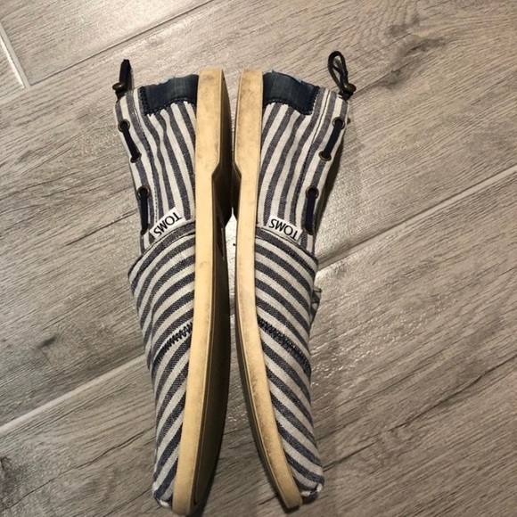 Navy Stripe Nautical Bimini Toms - Picture 3 of 5